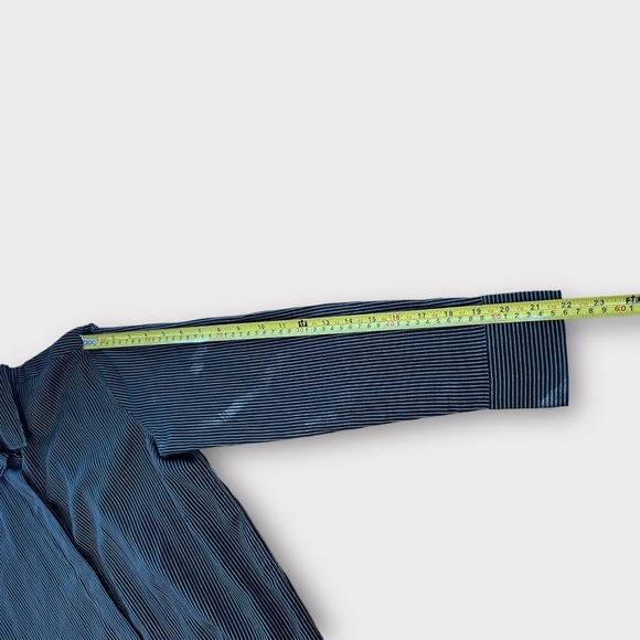 M.i.h. Jeans Women cover up long dress Shirt XS Stripe Black & Gold Pre-owned - Picture 4 of 10